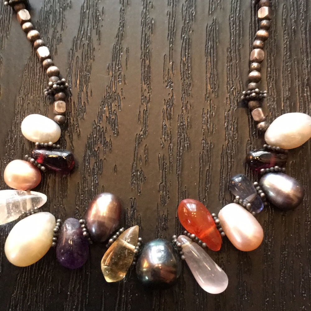 Genuine stone handmade necklace stunning